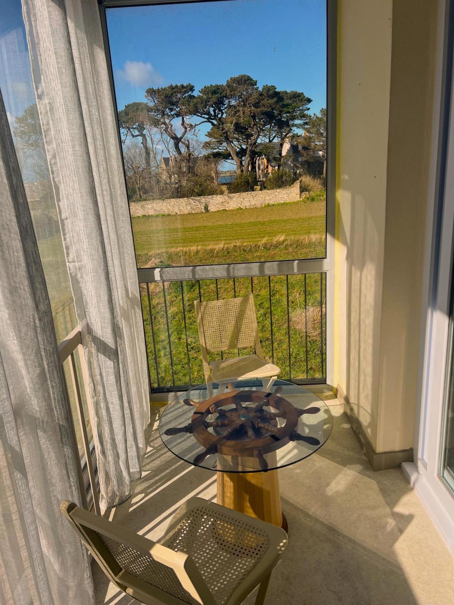 Studio Vue Sur Mer Avec Veranda - Roscoff Apartamento Exterior foto